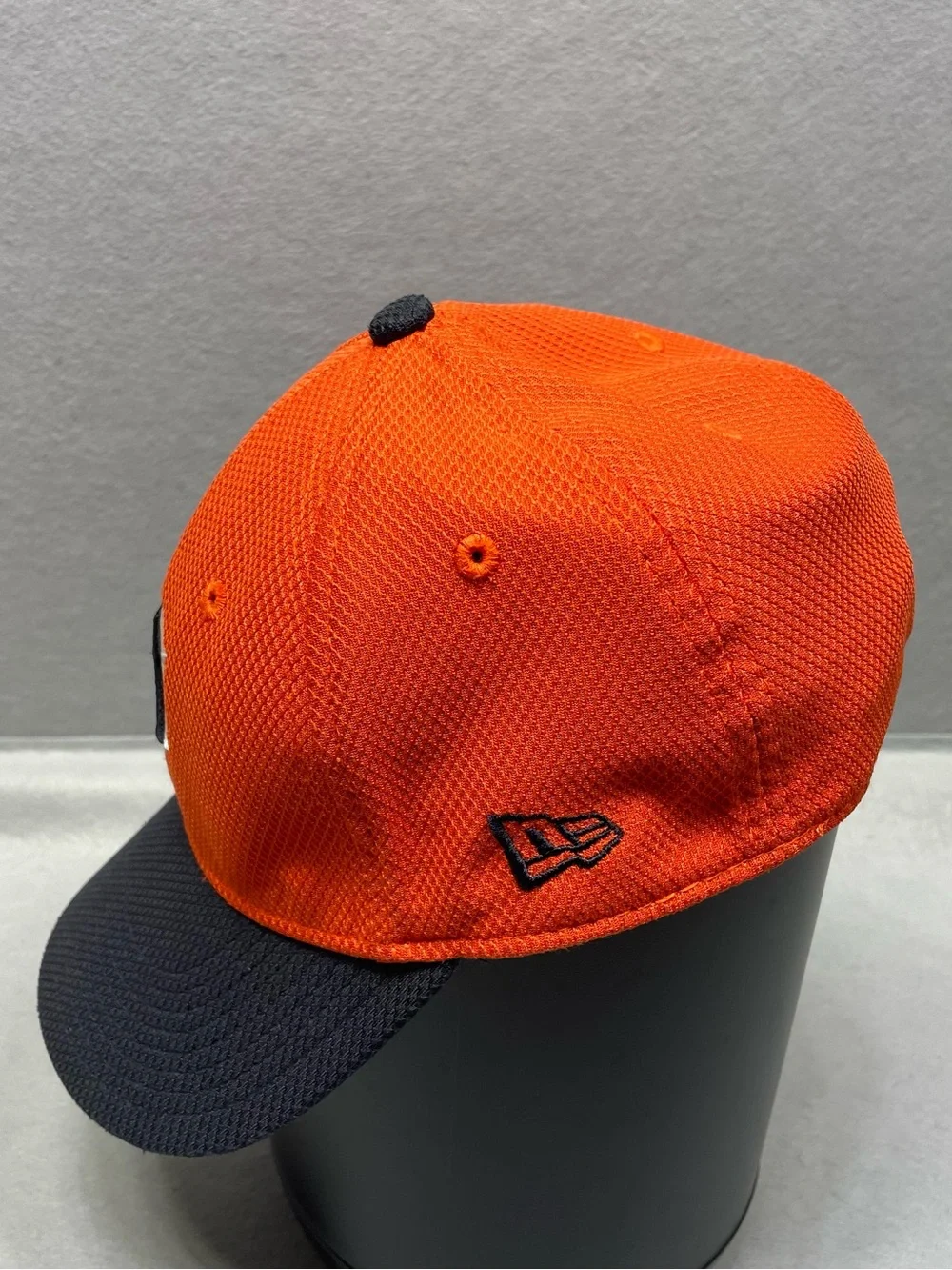 New Era Detroit Tigers 39THIRTY Youth Child Orange Navy Fitted Baseball Hat
